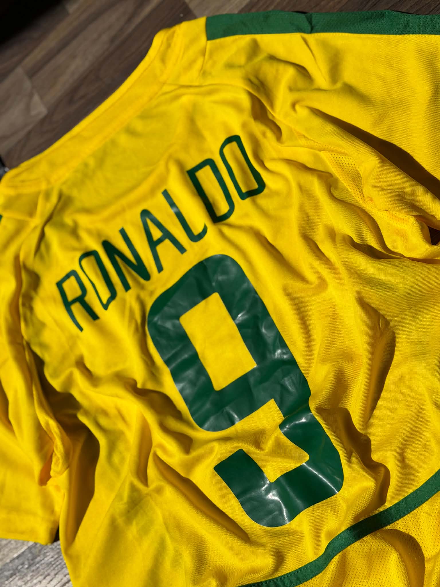 T-shirt vintage brésil coupe du Monde 2002, Ronaldo 9 - Image 4