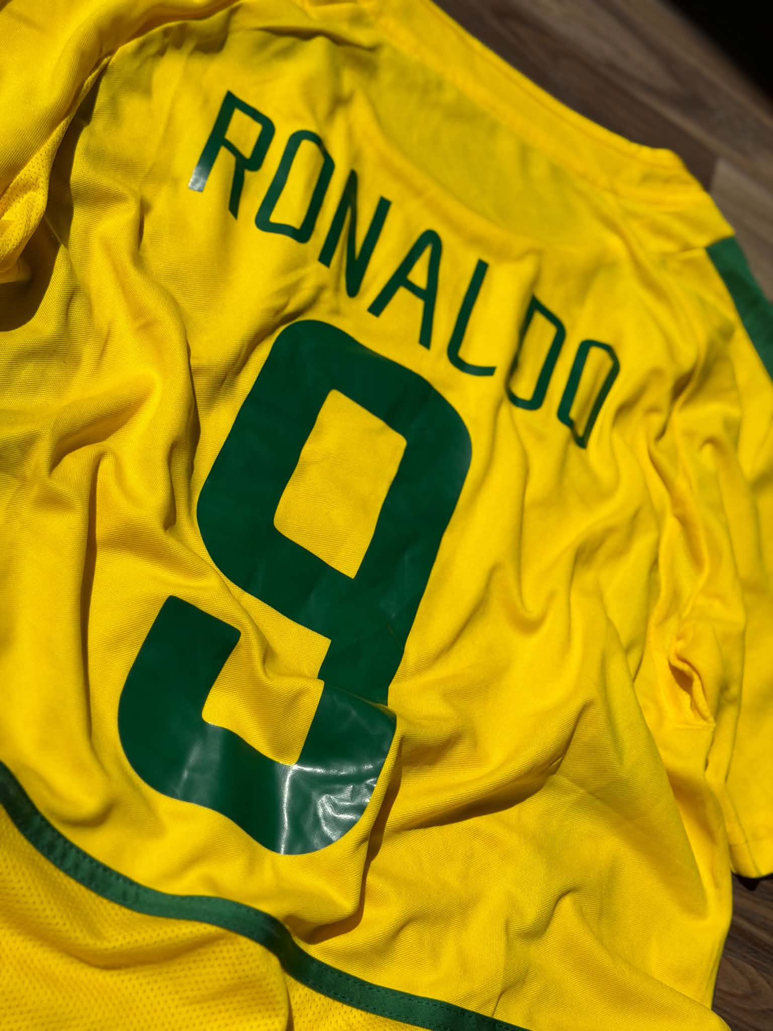 T-shirt vintage brésil coupe du Monde 2002, Ronaldo 9 - Image 5